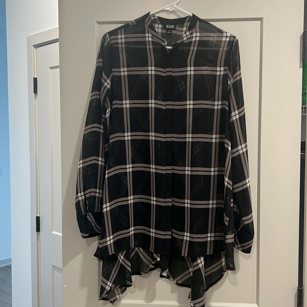 Women’s a.n.a sheer blouse